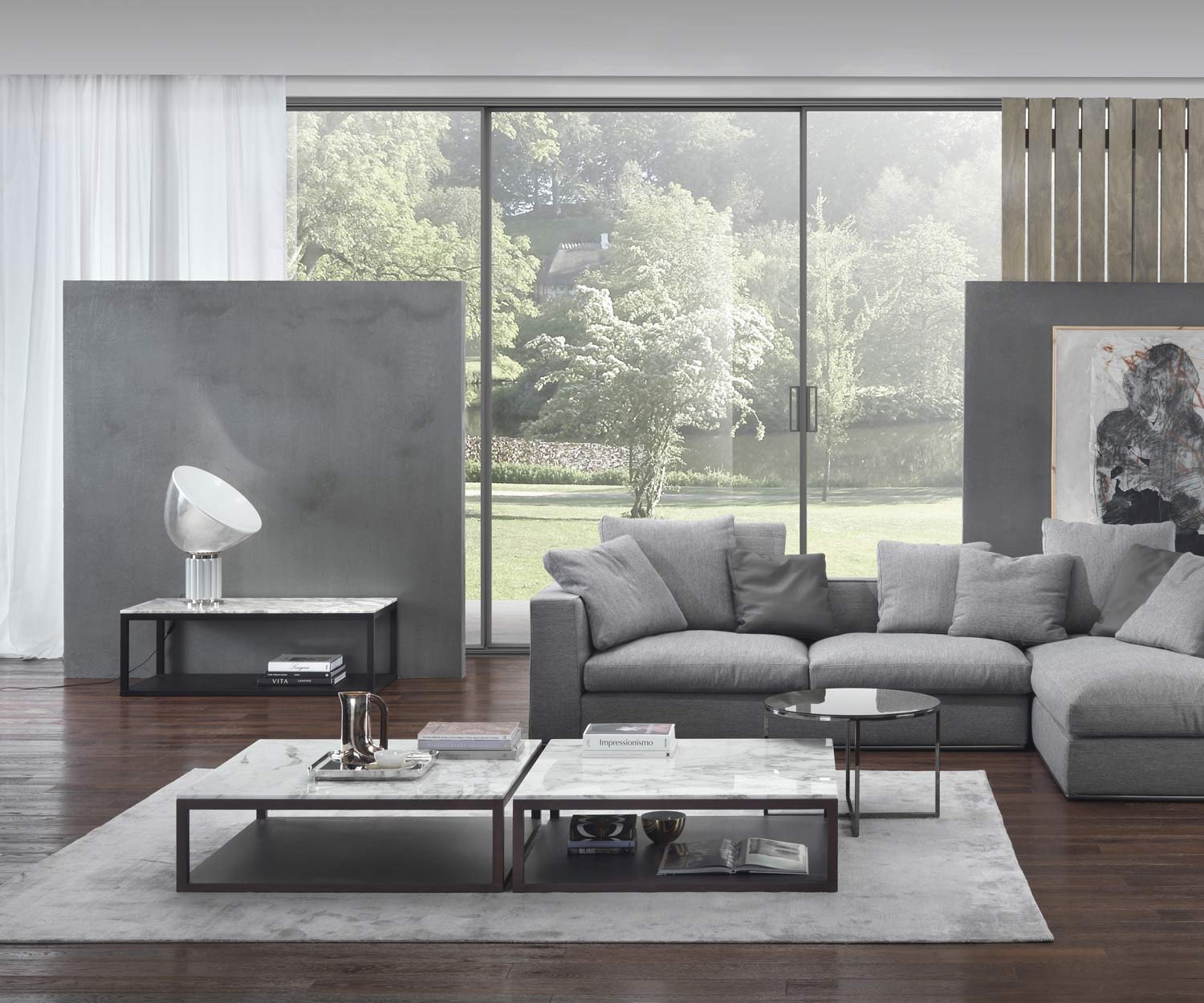 Exclusieve Giulio Marelli Design salontafel Stone B 95x95 Carrara marmer tafelblad Exclusieve Giulio Marelli Design salontafel Stone B 95x95 Carrara marmer tafelblad