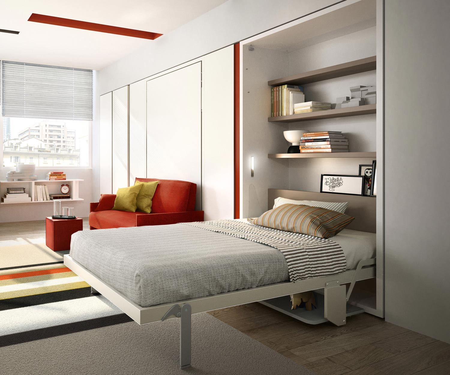 Kinderkastbed met bank Kinderkastbed met bank