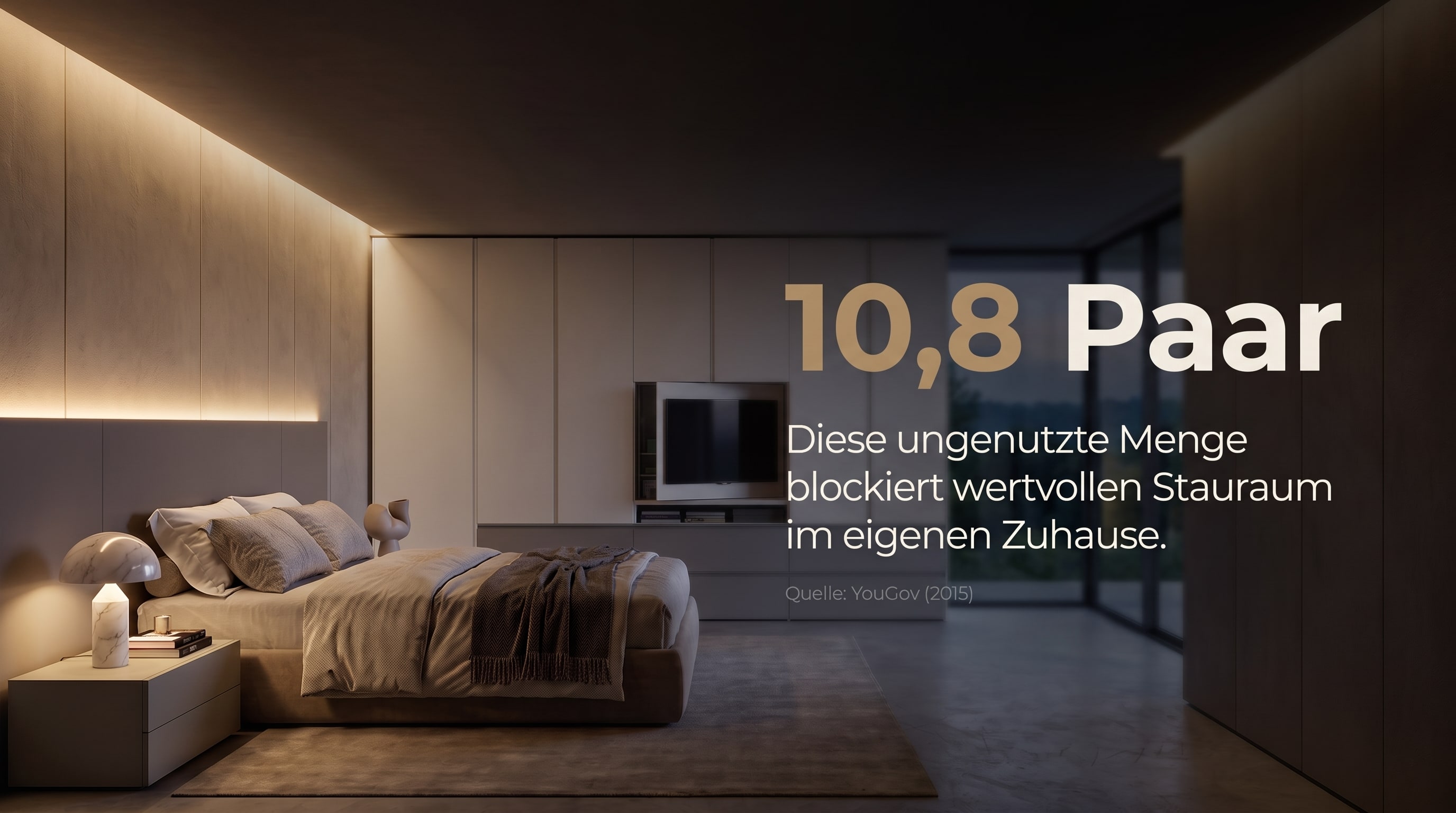 10,8 Paar – Cette quantité inutilisée bloque un espace de rangement précieux chez soi.