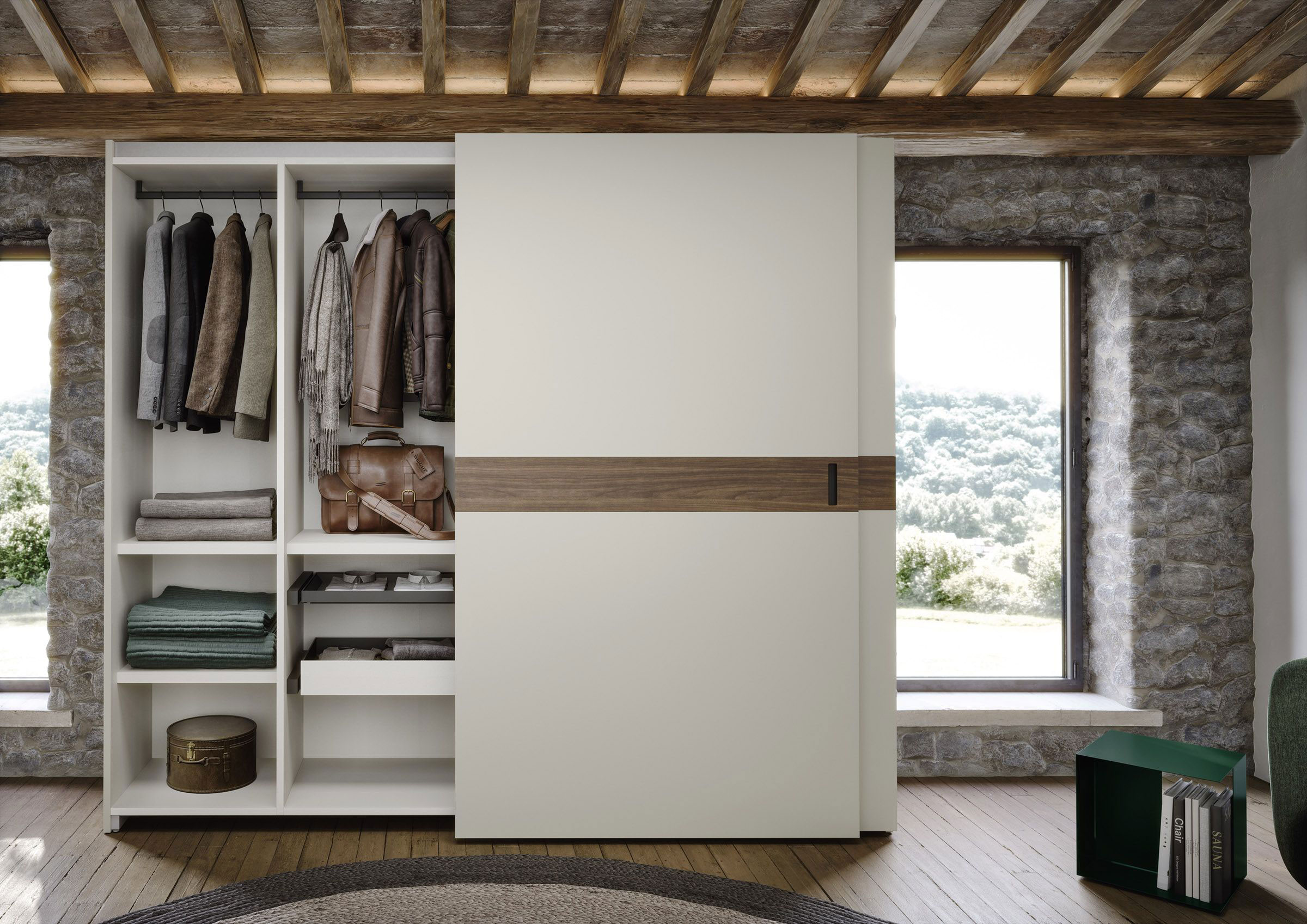 Armoire à portes coulissantes plus d'espace rangement aménagement
