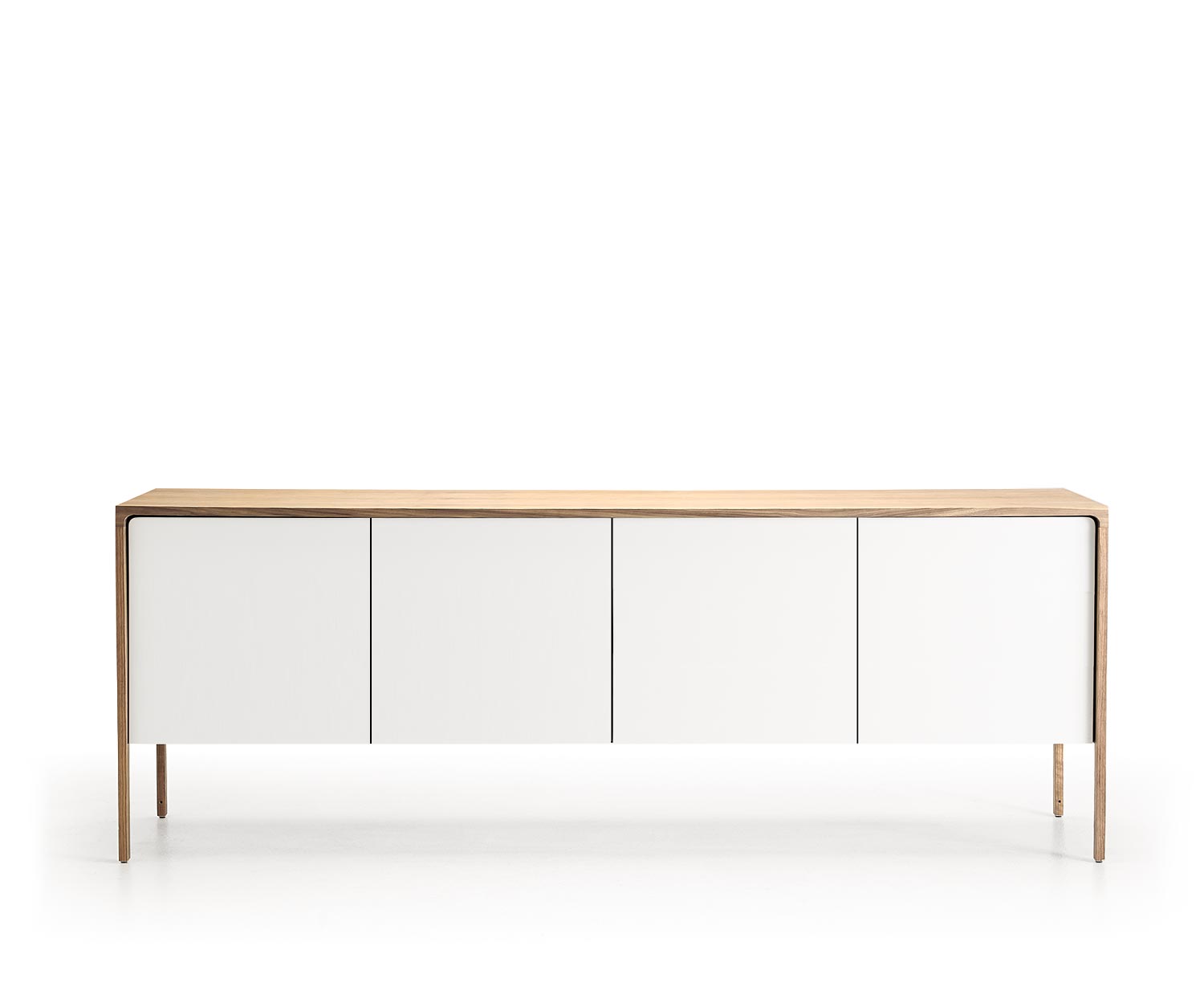 Punt Buffet Tactile Tactile noyer blanc Tactile L 205 4 portes Punt Buffet Tactile Tactile noyer blanc Tactile L 205 4 portes