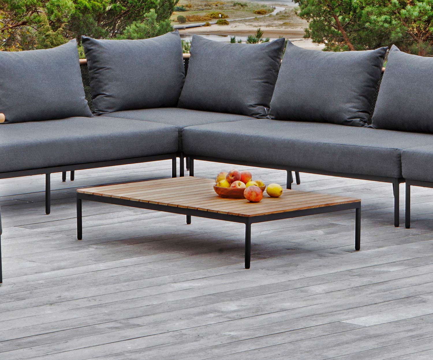 Moderne Oasiq Riad Designer Table d'appoint avec Riad Canapé de jardin Moderne Oasiq Riad Designer Table d'appoint avec Riad Canapé de jardin