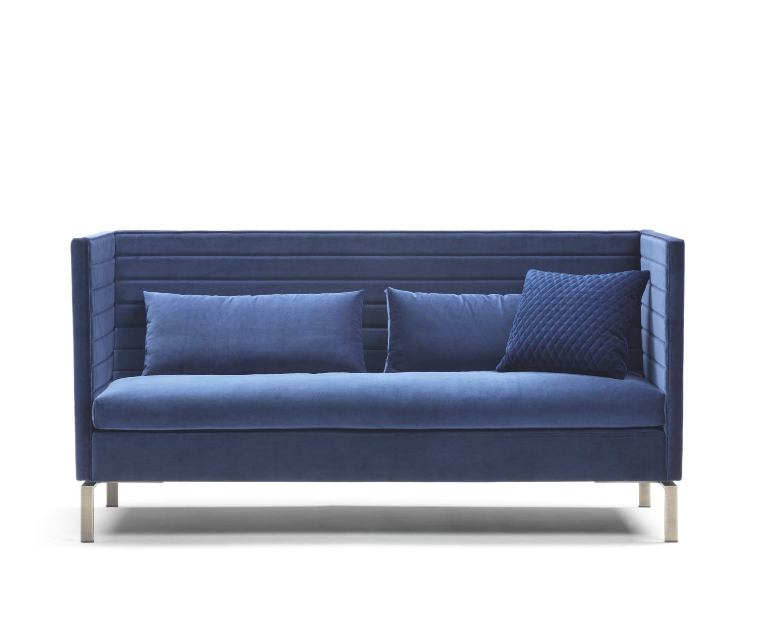 Exclusieve fluwelen bank met hoge rugleuning Marelli Stripes Exclusieve fluwelen bank met hoge rugleuning Marelli Stripes