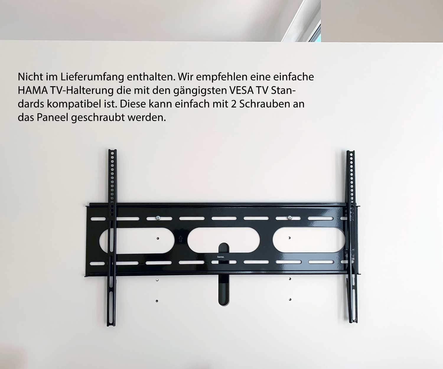 TV-bevestiging op scheidingswand TV-bevestiging op scheidingswand