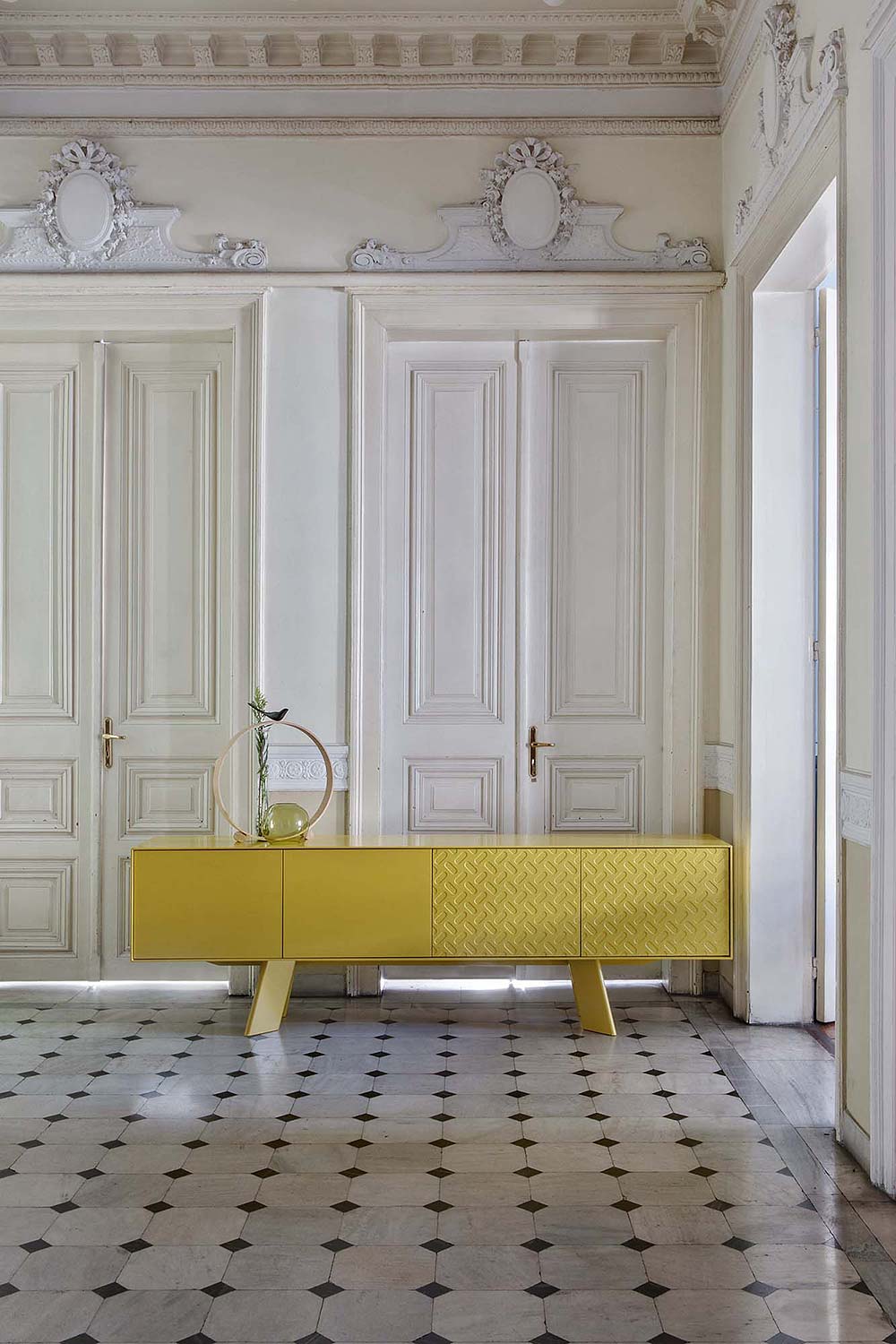 Buffet jaune design