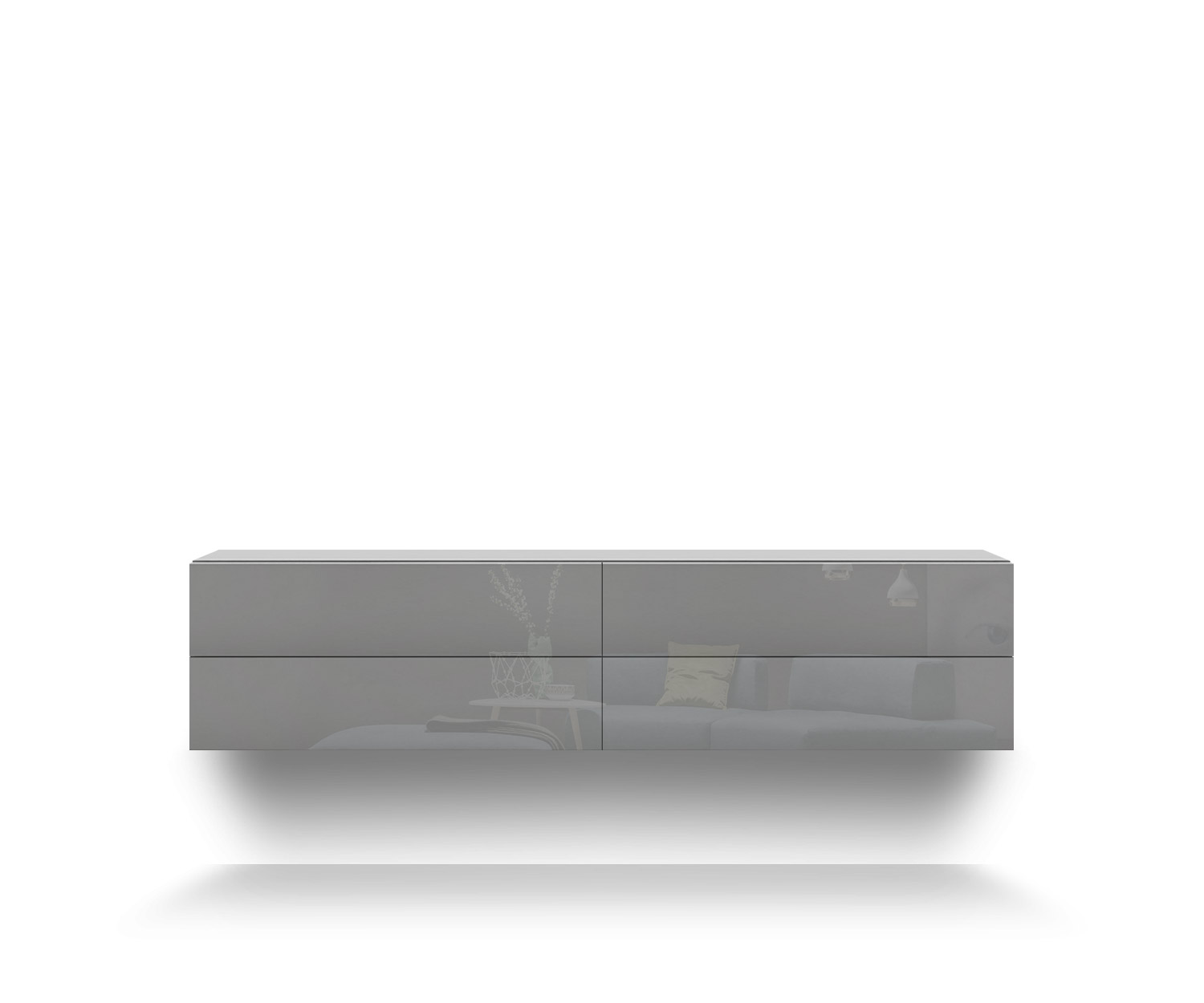Novamobili Easy 4-zits bovenkast B152 lichtgrijs430