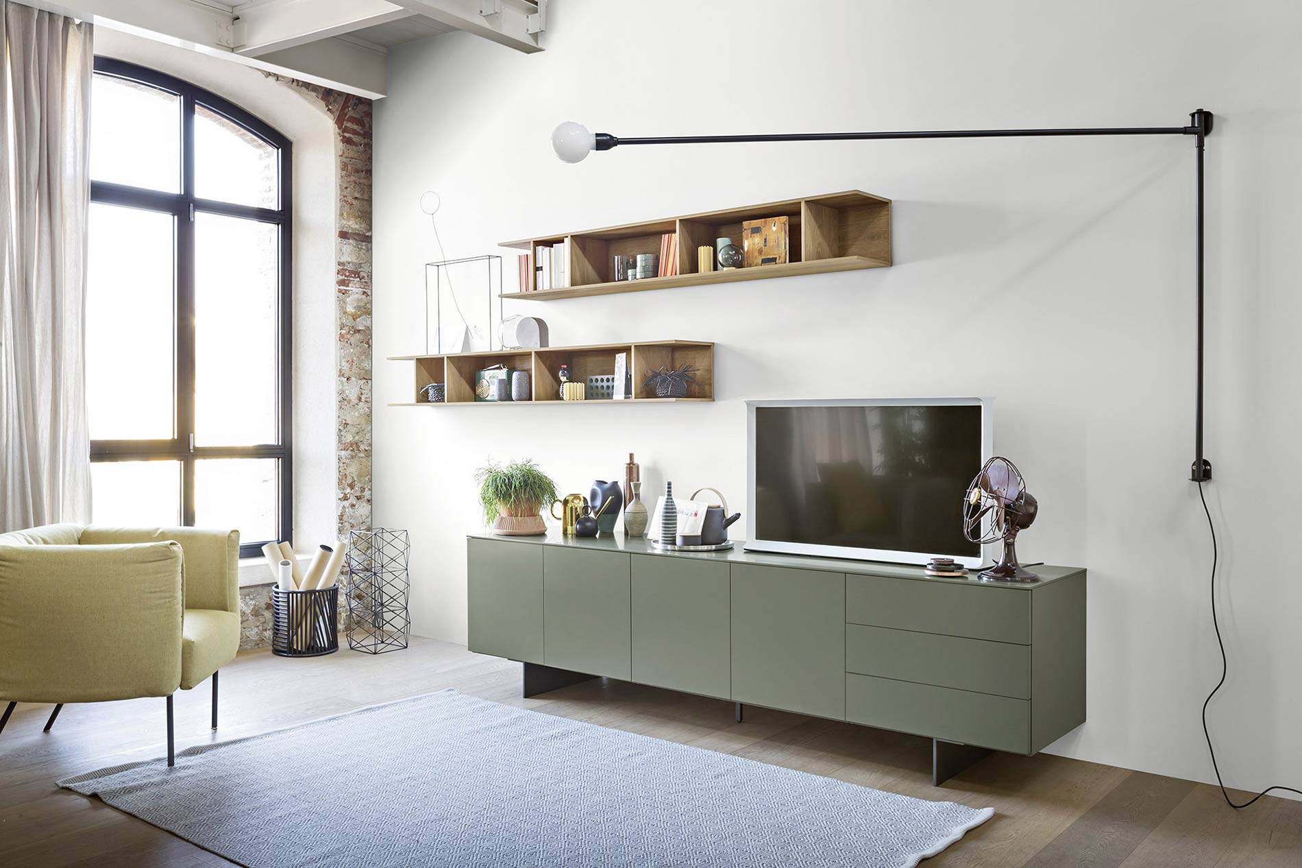 Groen design dressoir