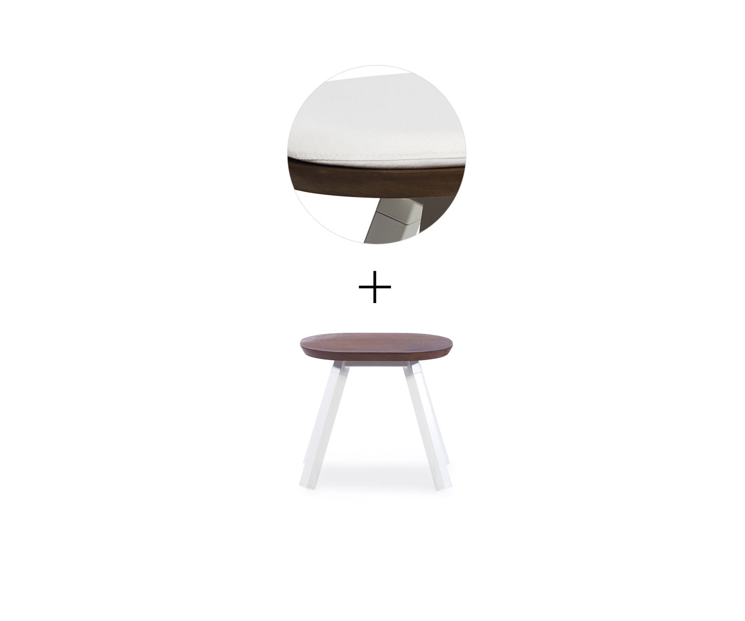 RS Barcelona Ping Pong Banc Blanc L50 cm Blanc Extérieur RS Barcelona Ping Pong Banc Blanc L50 cm Blanc Extérieur