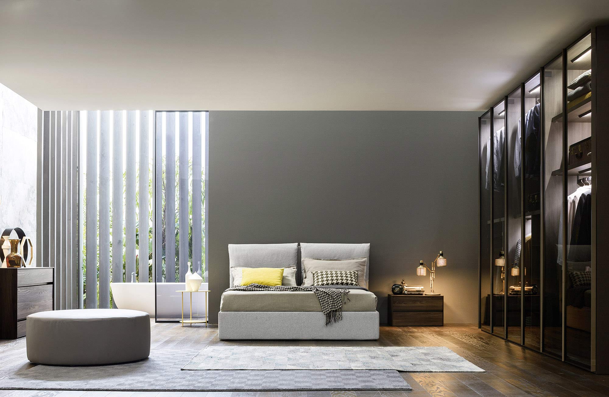  Chambre de luxe Armoire en verre