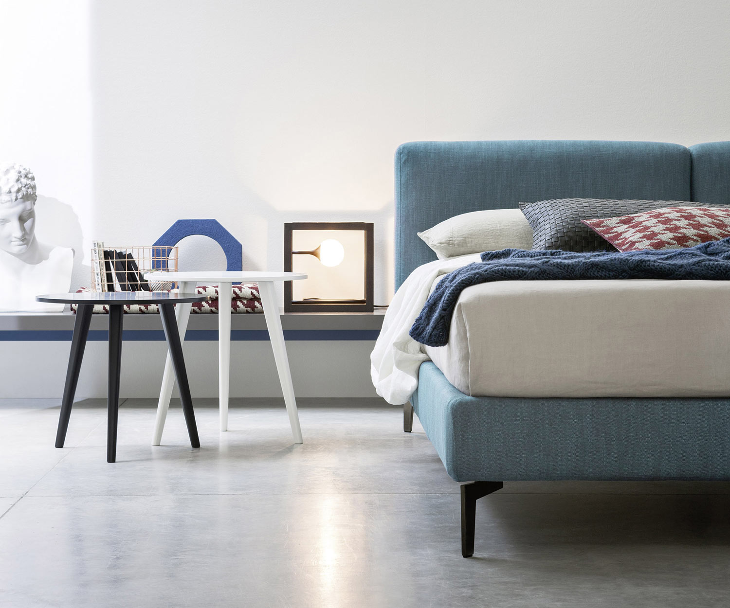 Hoogwaardig gestoffeerd bed Novamobili Margot Hoogwaardig gestoffeerd bed Novamobili Margot