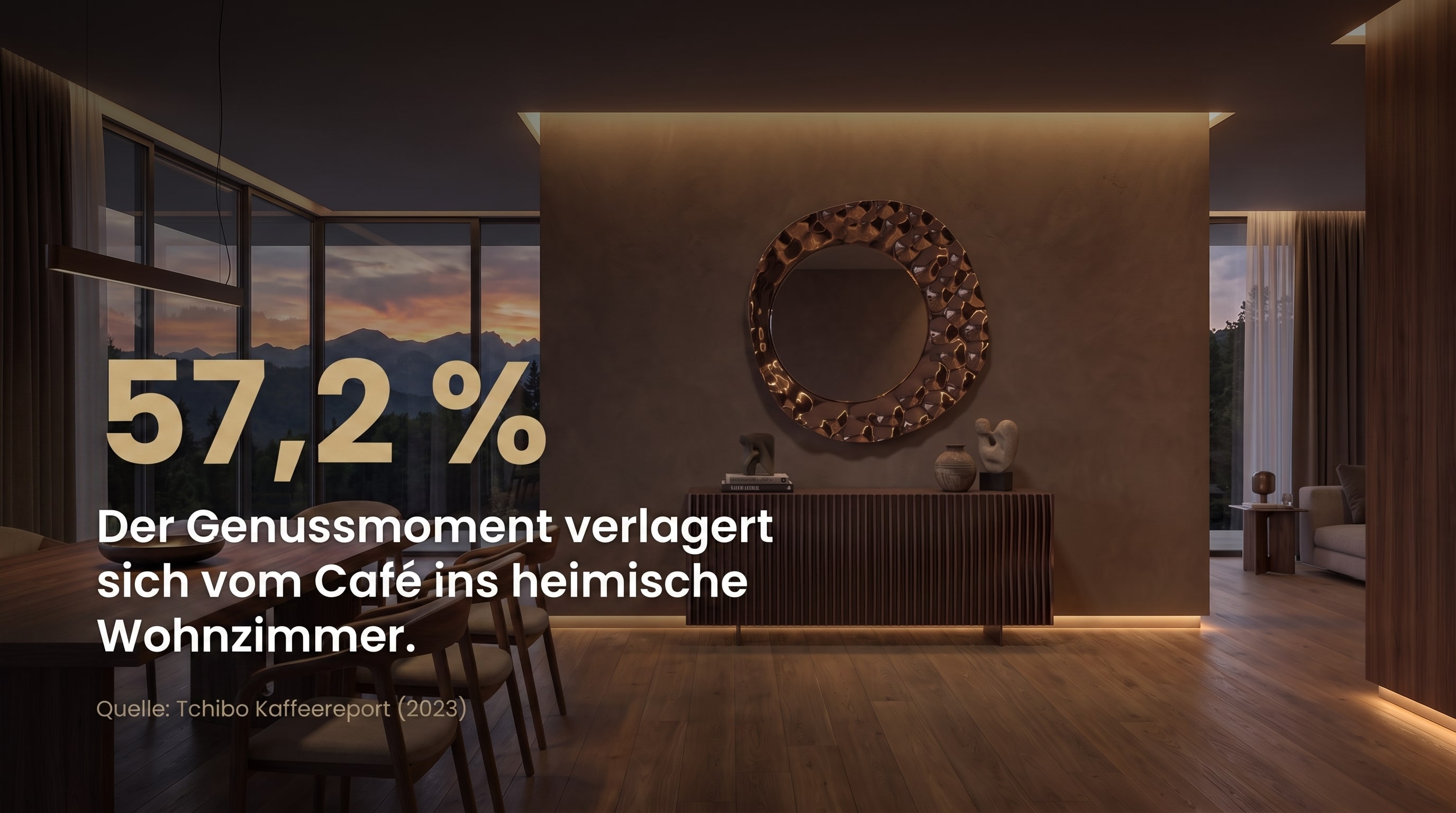 57,2 % &ndash; Le moment de plaisir se d&eacute;place du caf&eacute; vers le salon &agrave; la maison.