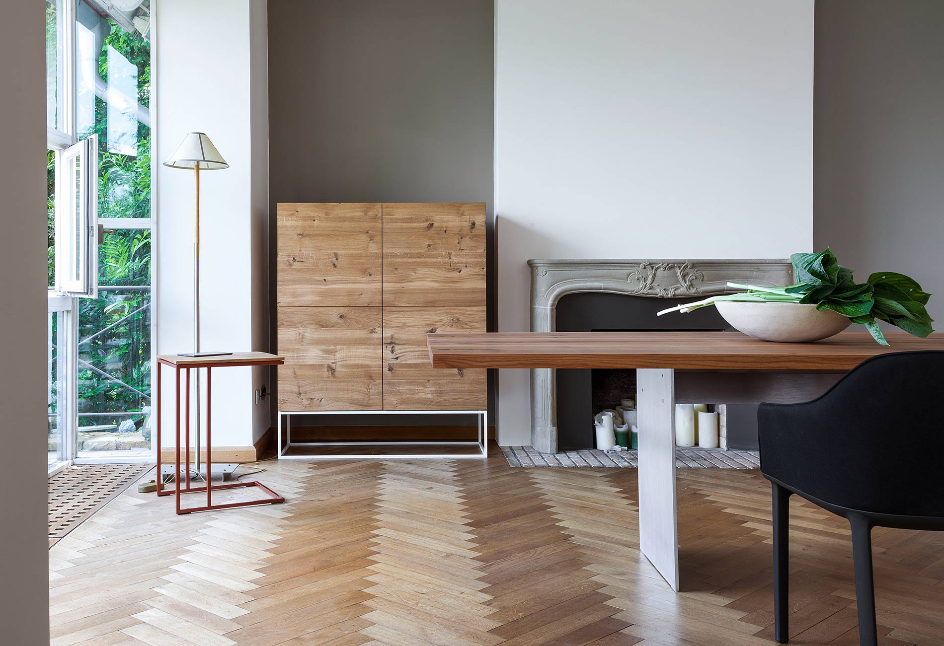 Highboard en chêne massif