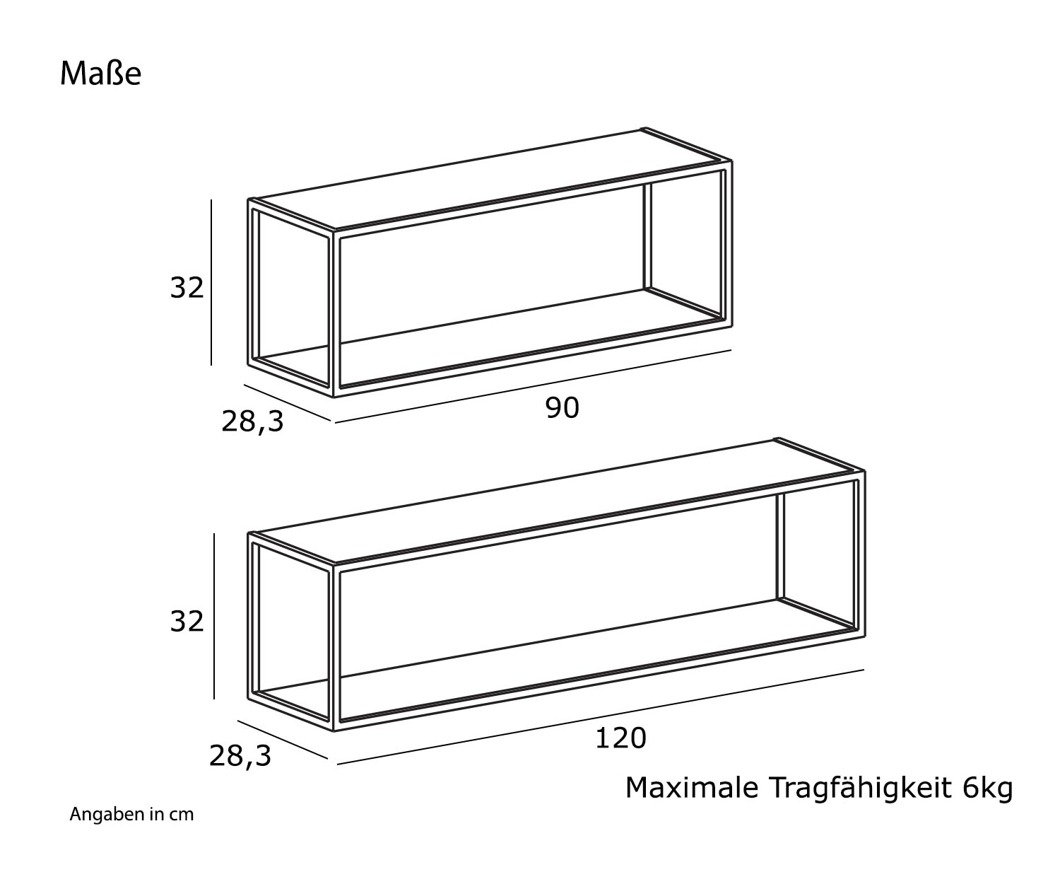 Novamobili Étagère murale design Outline Structure de 90 et 120 cm de large Novamobili Étagère murale design Outline Structure de 90 et 120 cm de large