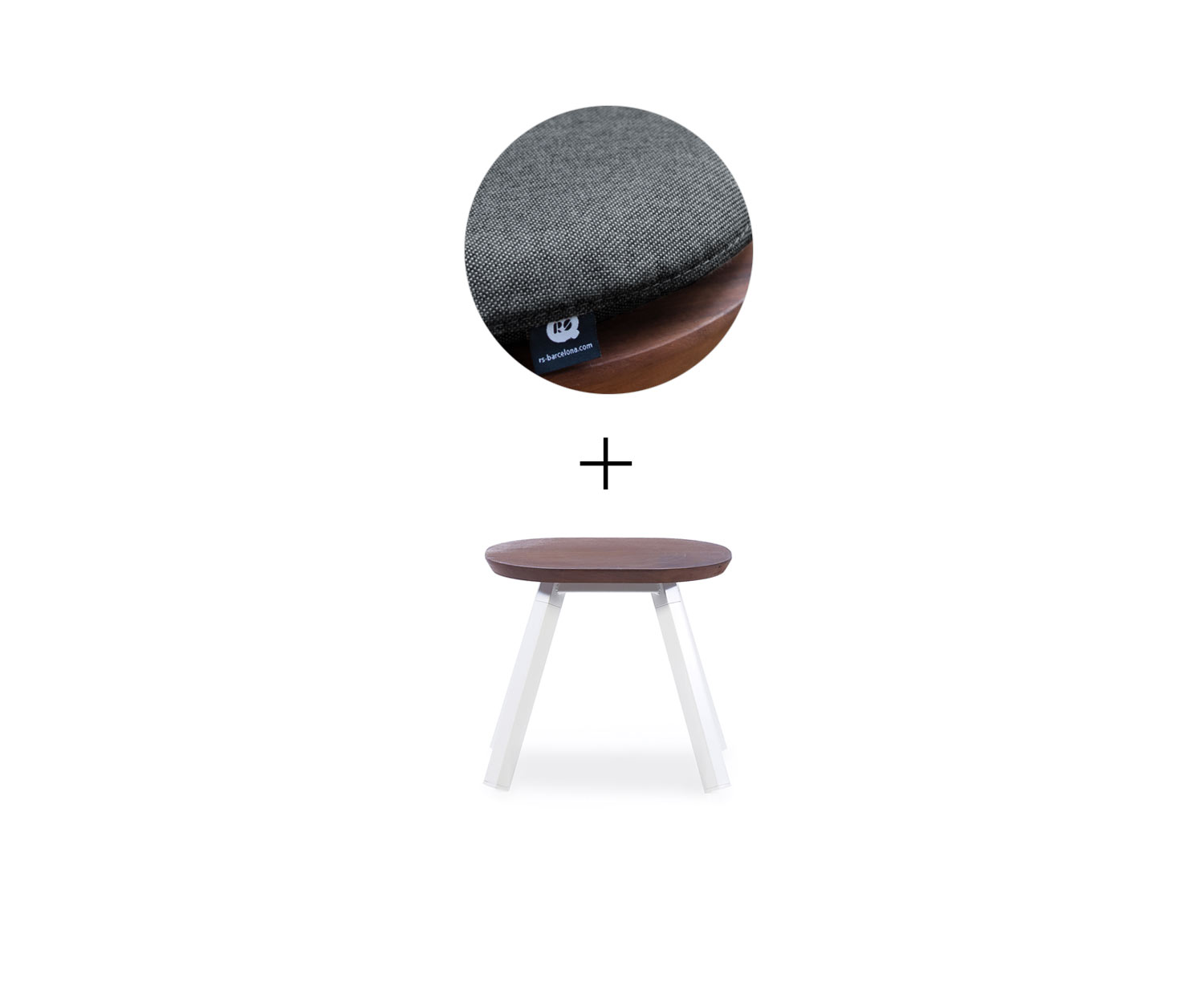 RS Barcelona Banc de Ping Pong Blanc L50 cm Noir Extérieur RS Barcelona Banc de Ping Pong Blanc L50 cm Noir Extérieur