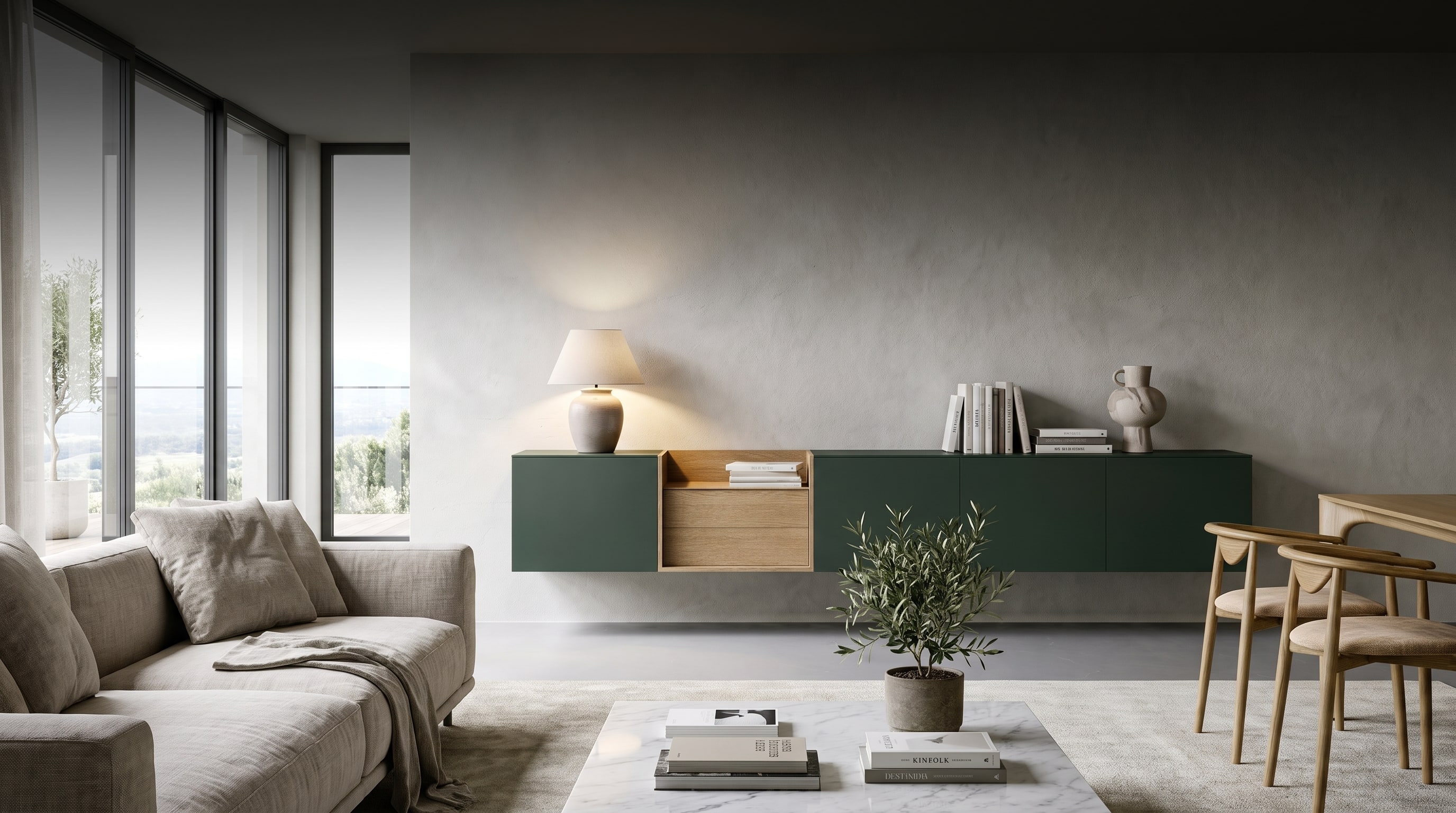 Sideboard tons chauds & céramique : L'astuce que les designers gardent secrète