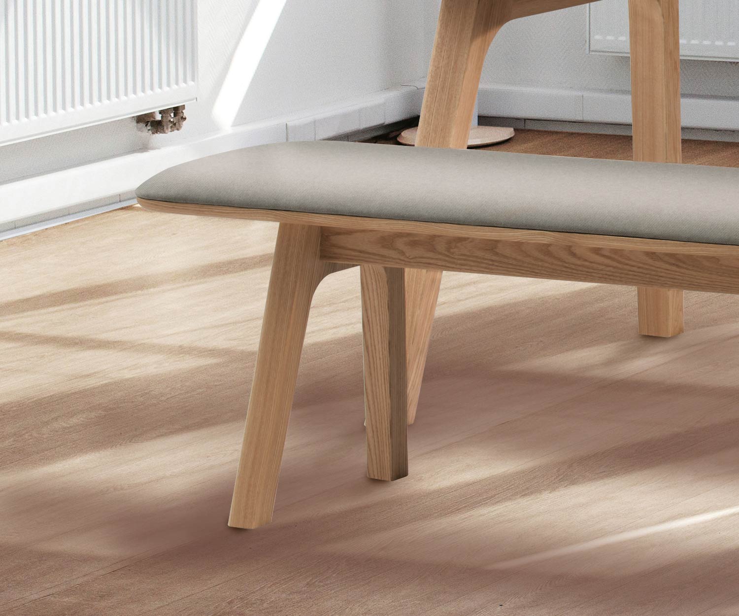 Exclusieve Conde House designbank in eiken naturel mat Exclusieve Conde House designbank in eiken naturel mat