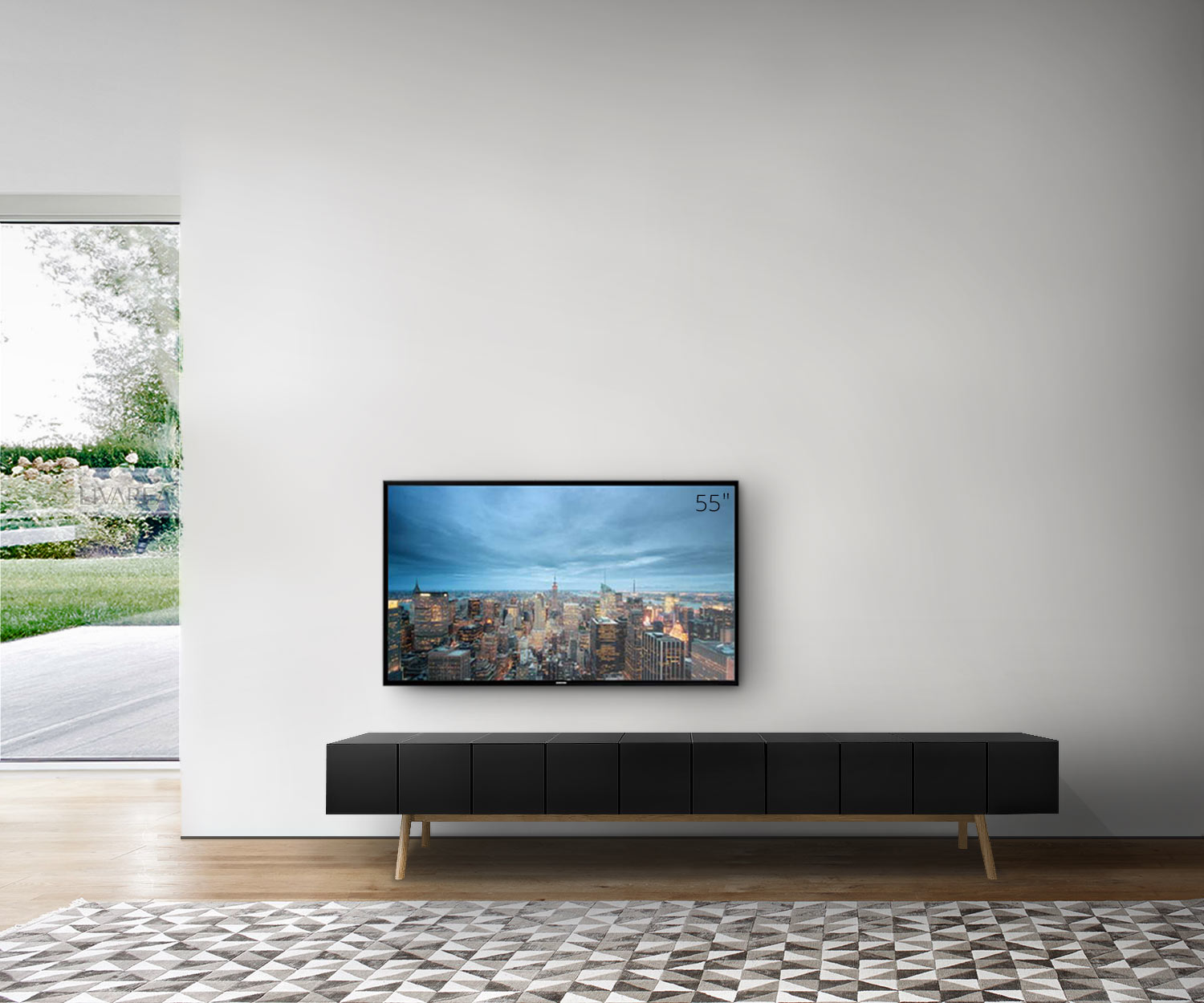 al2 MOS I KO 005 B Breedte 250 cm Body zwart Poten eiken al2 MOS I KO 005 B Breedte 250 cm Body zwart Poten eiken