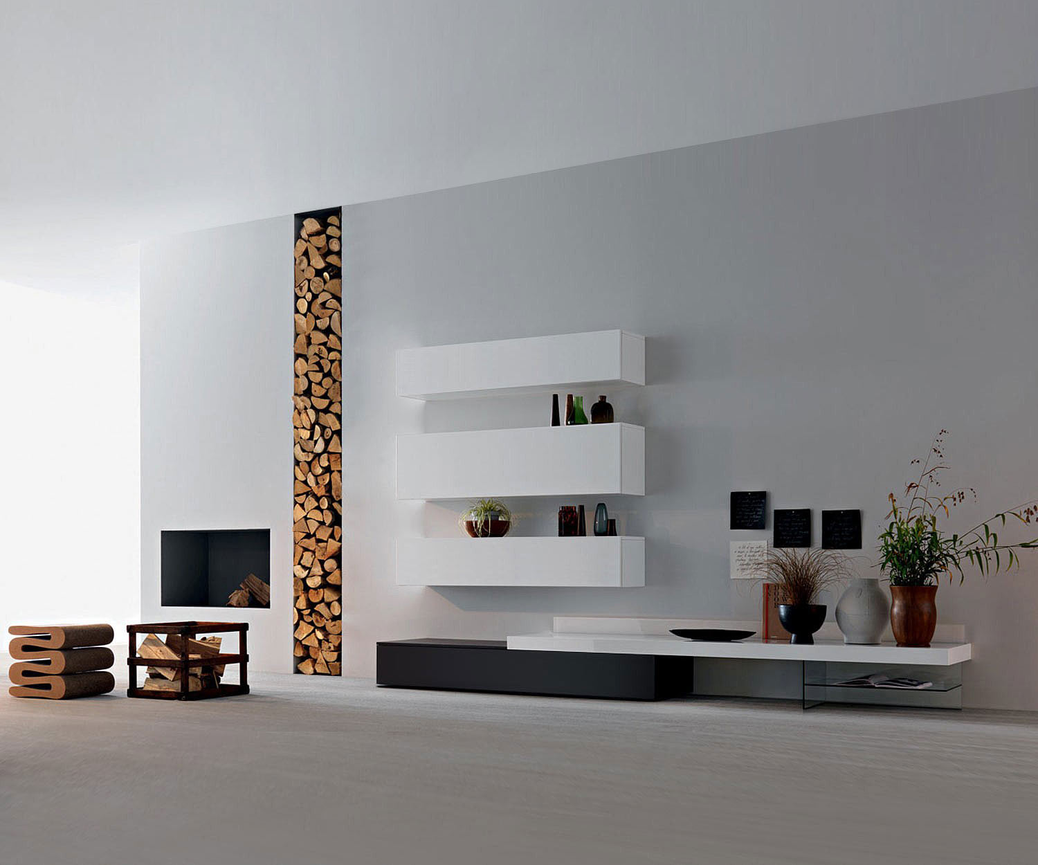 Design woonkamer hangelementen wit 2x H 32 B 120 & 1x H 40 B 120 Design woonkamer hangelementen wit 2x H 32 B 120 & 1x H 40 B 120