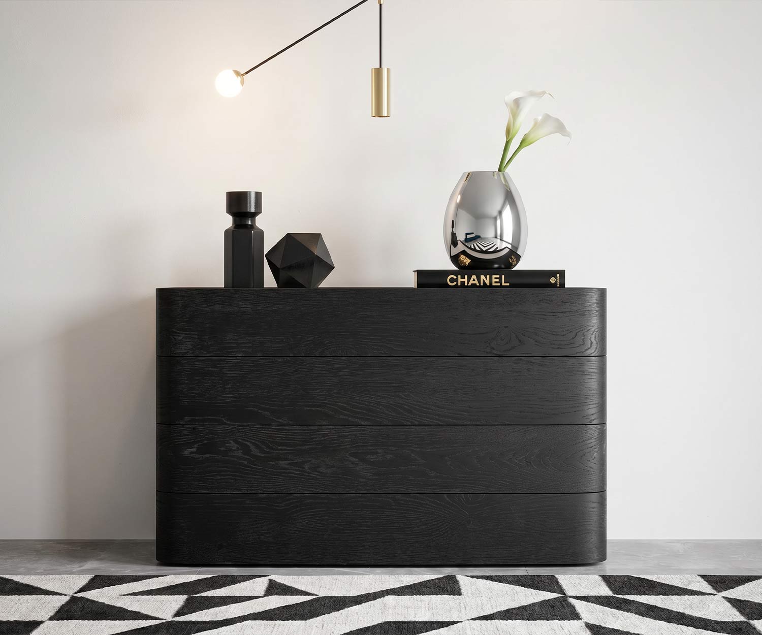 Novamobili Commode Norman 4 tiroirs