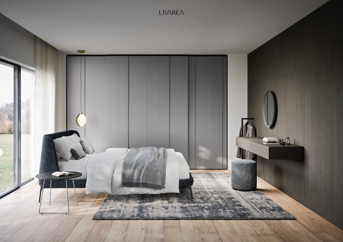 Élégante armoire à portes coulissantes Élégante armoire à portes coulissantes