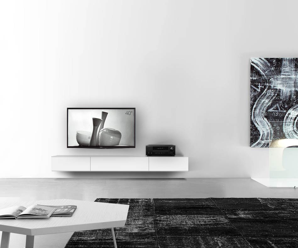 /Design Lowboard Wand B210 H25 5 blanc mat /Design Lowboard Wand B210 H25 5 blanc mat