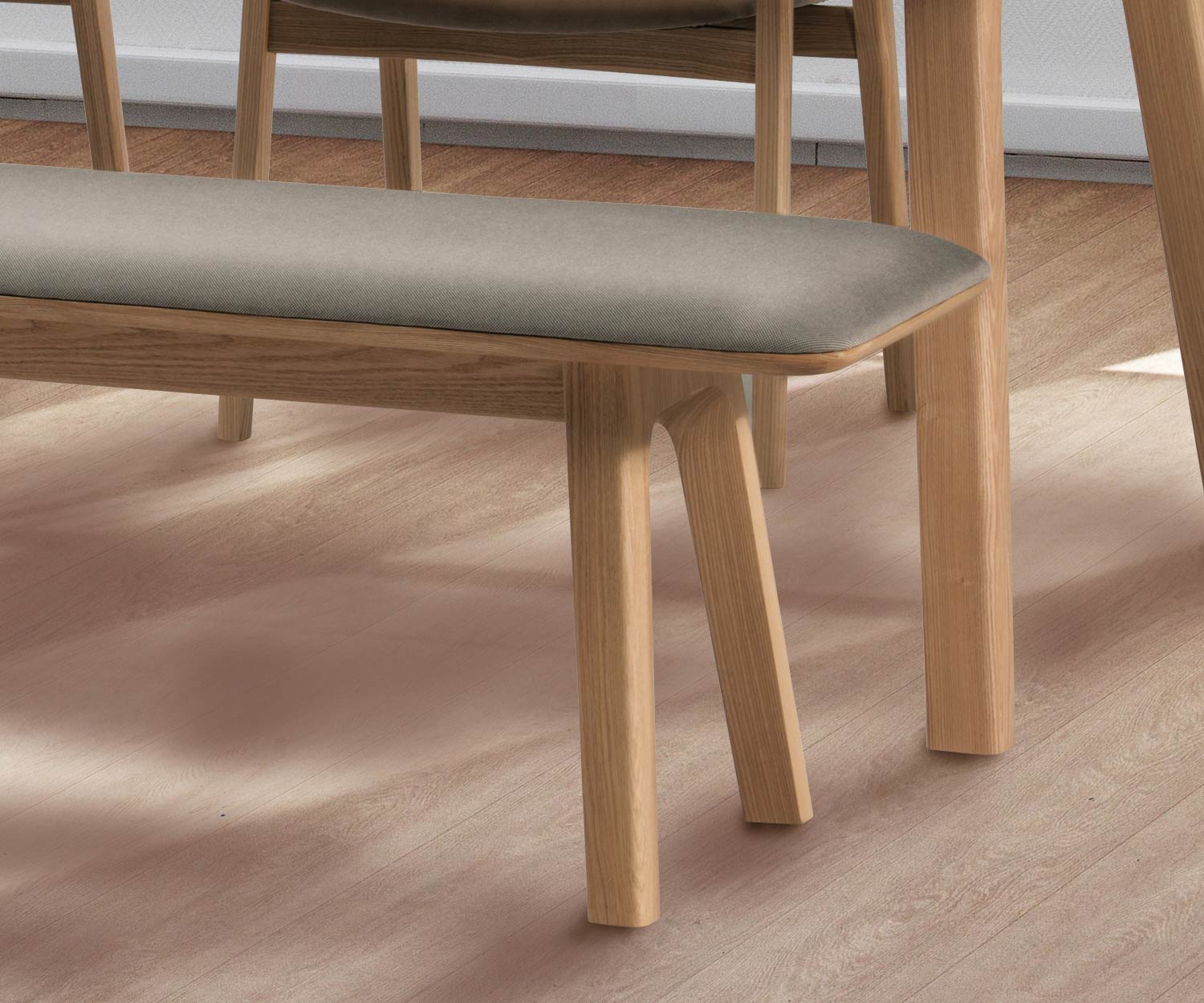 Exclusieve Conde House designbank in eiken naturel mat Exclusieve Conde House designbank in eiken naturel mat