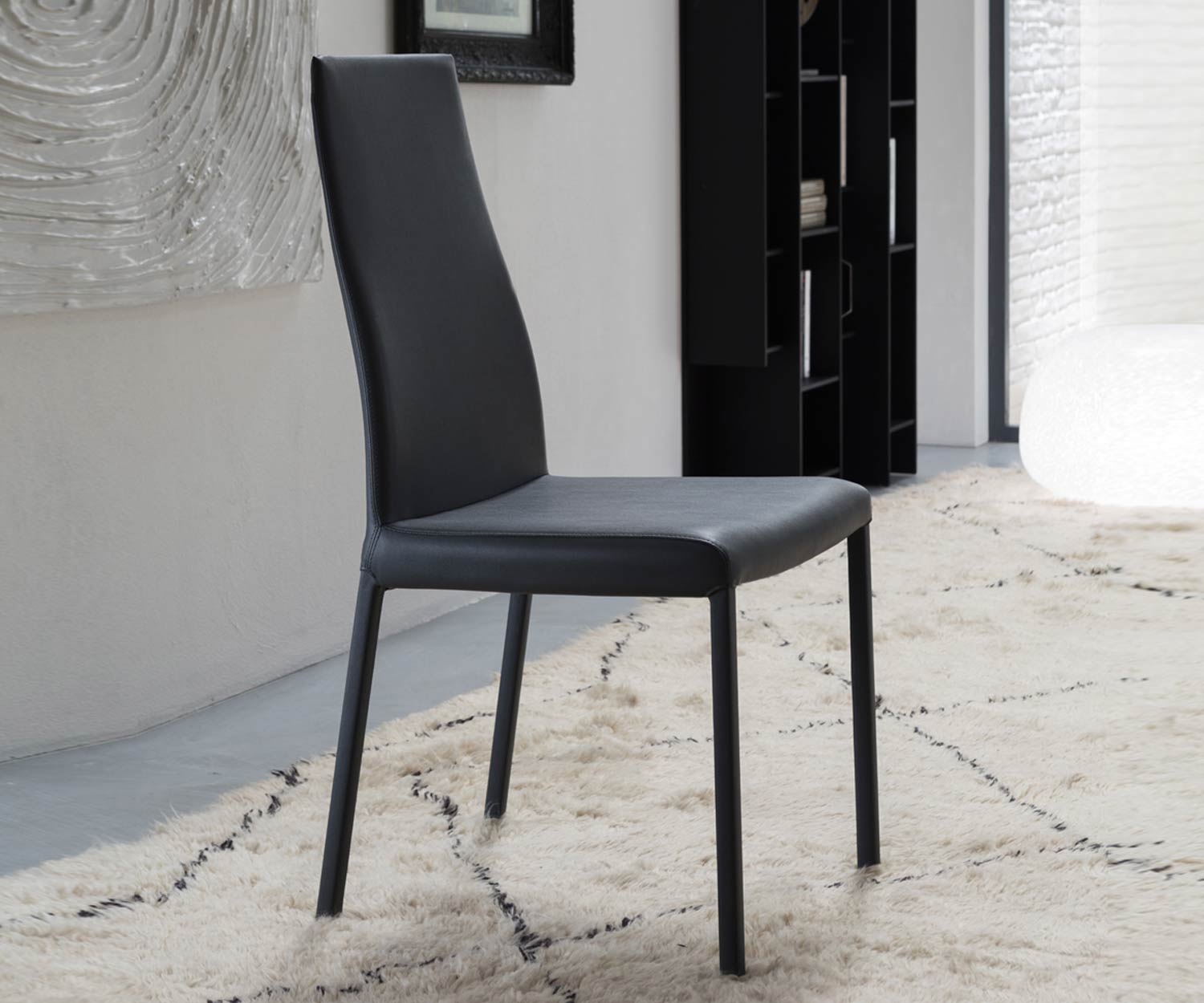 Ozzio Blitz zwarte stoel  Ozzio Blitz zwarte stoel