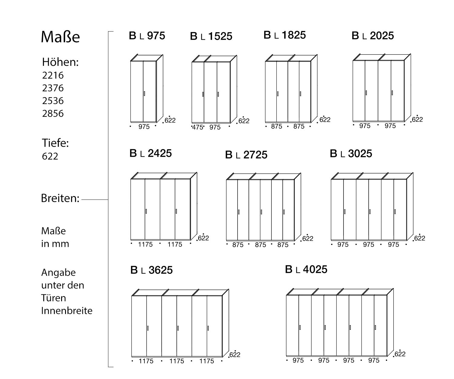 Livitalia Ontwerp garderobe Liscia Afmetingen Schetsen Maten Livitalia Ontwerp garderobe Liscia Afmetingen Schetsen Maten