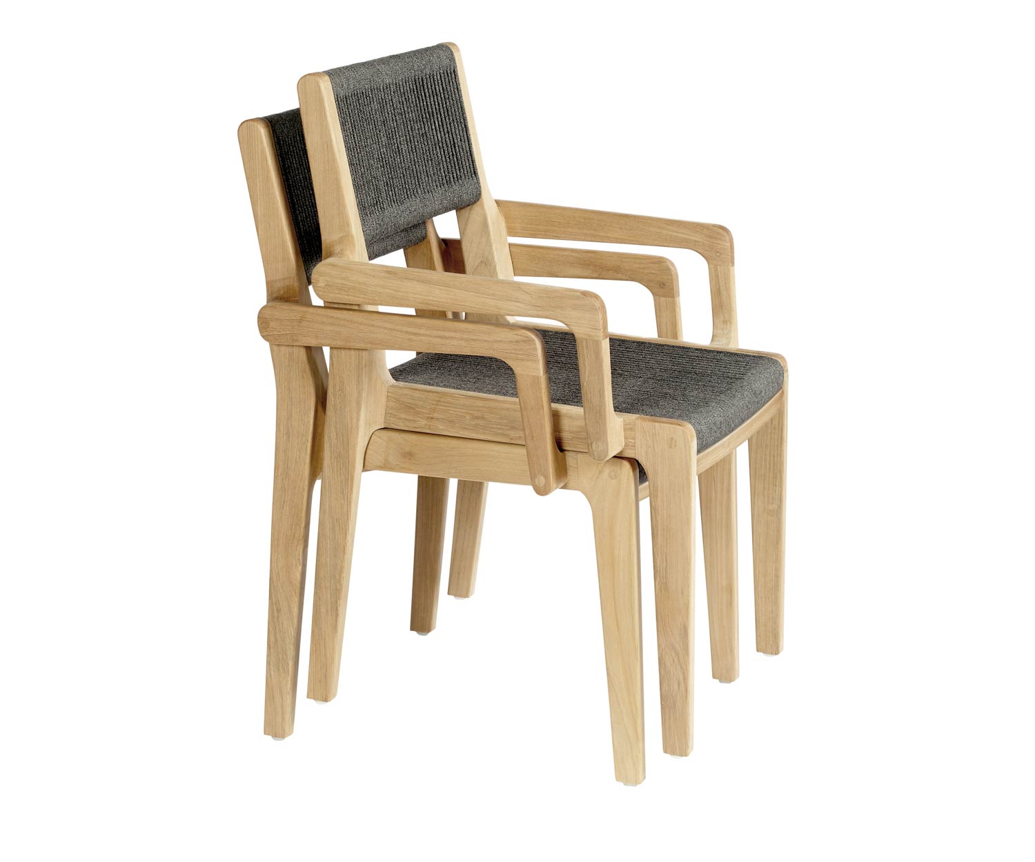 Oasiq Skagen design teakhouten fauteuil, stapelbaar