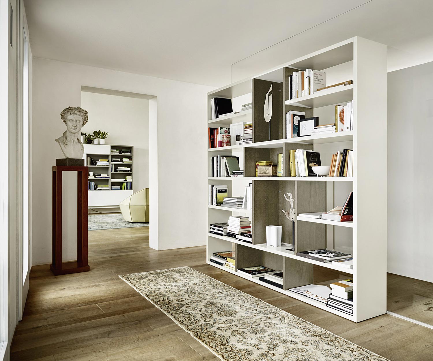 Hoogwaardige Livitalia Design ruimteverdeler boekenkast C87 Hoogwaardige Livitalia Design ruimteverdeler boekenkast C87