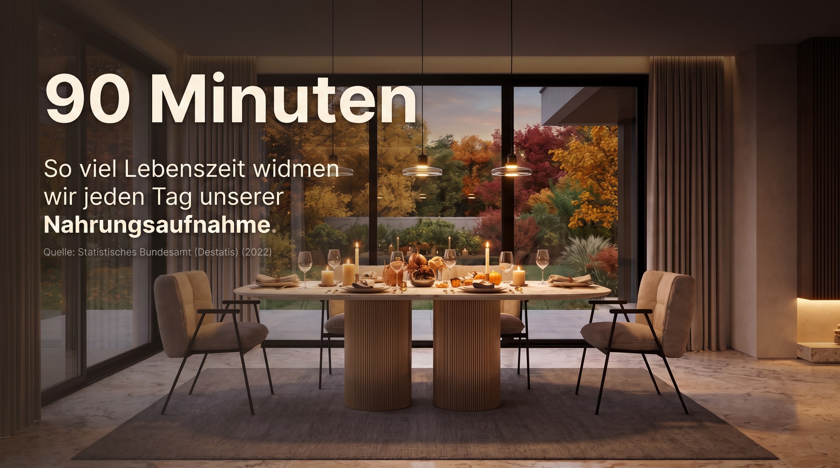 90 Minuten &ndash; C'est le temps que nous consacrons chaque jour &agrave; notre alimentation.