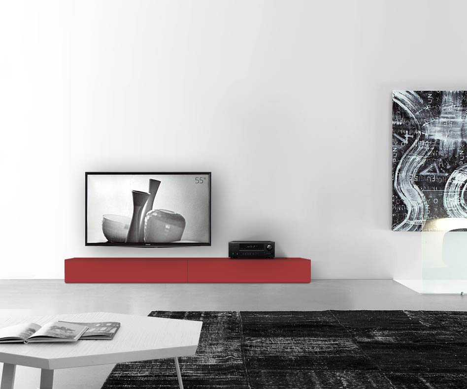 /Design Lowboard sol B240 H27 rouge mat /Design Lowboard sol B240 H27 rouge mat