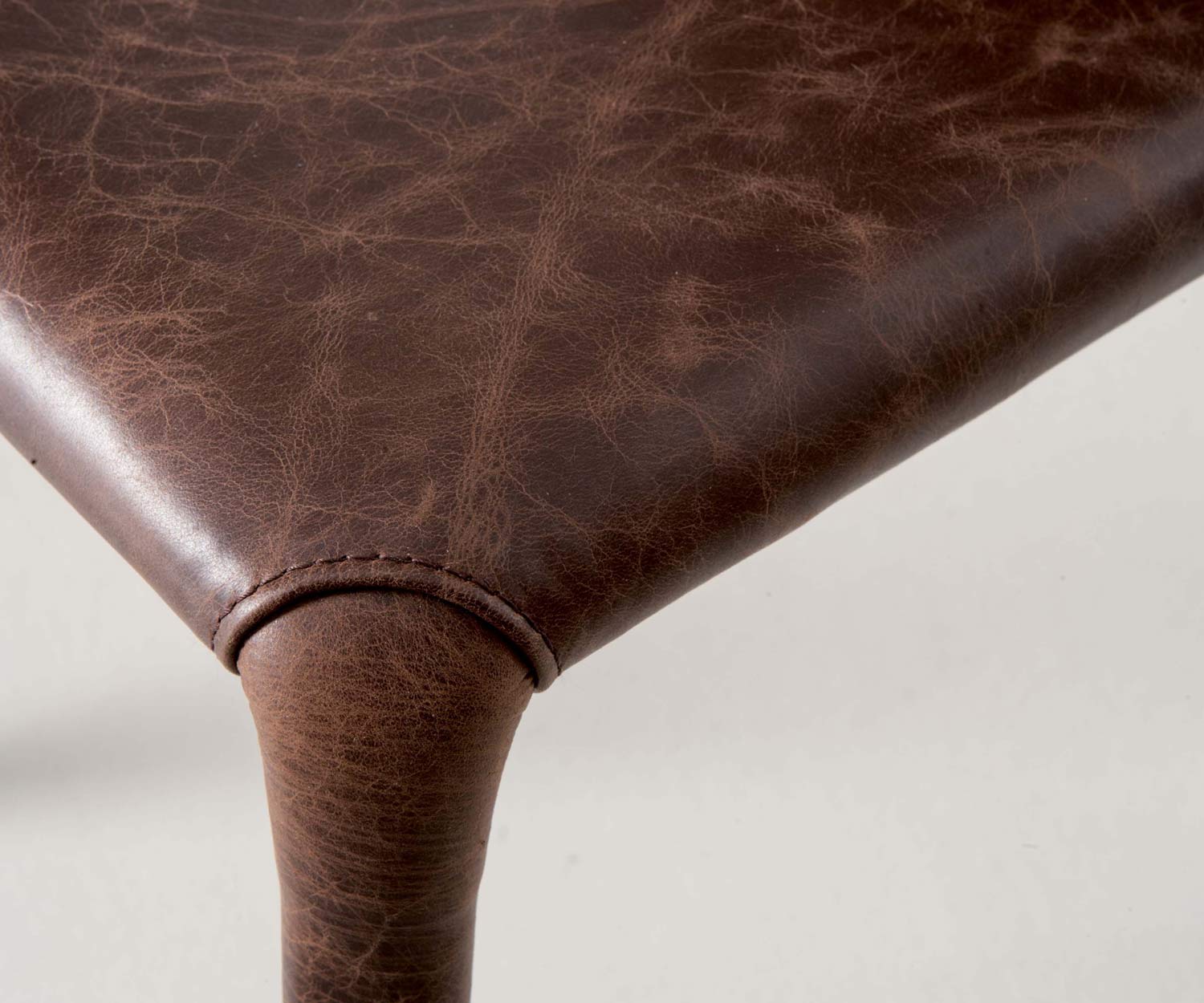 Ozzio Chaise design Lunette cuir vintage