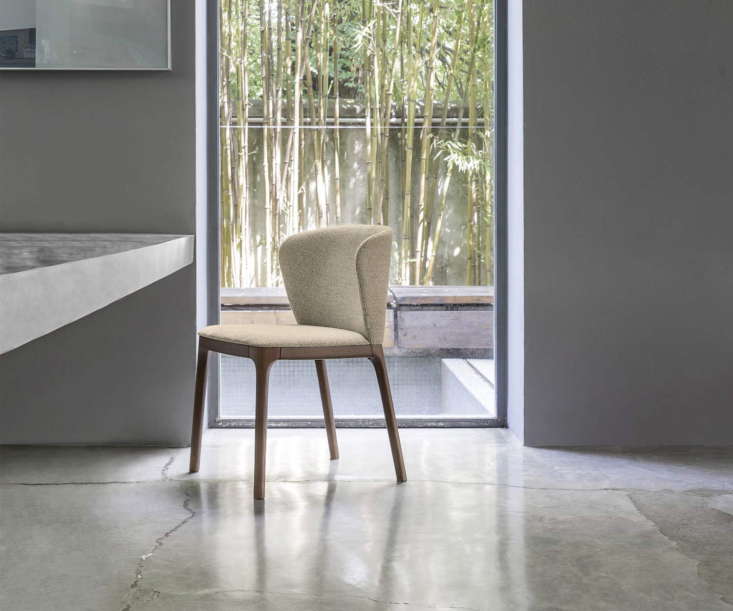 Novamobili Chaise design Navy noyer Novamobili Chaise design Navy noyer