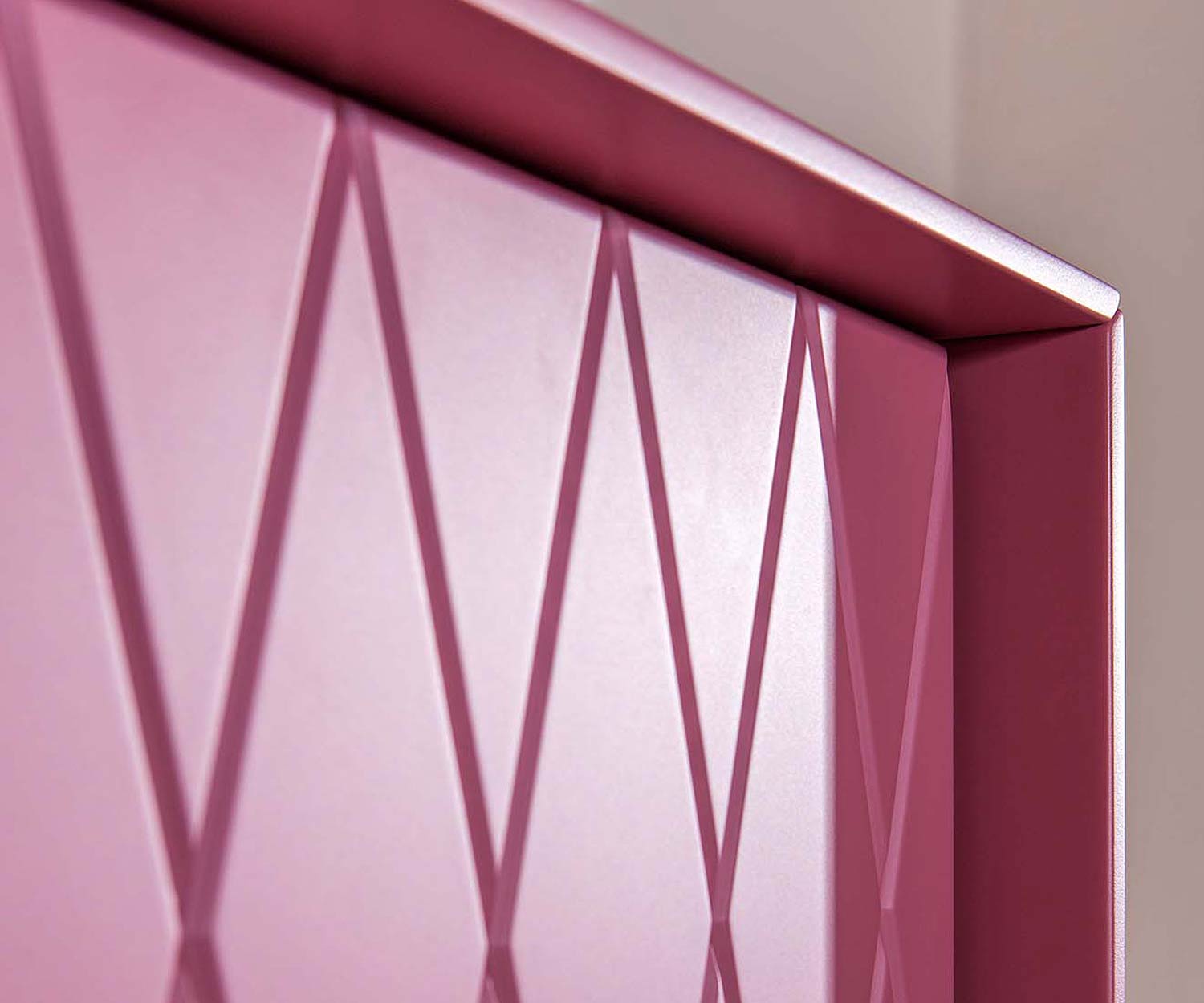 Hoge kwaliteit al2 Design Highboard e klipse 009 Roze Details ruitpatroon
