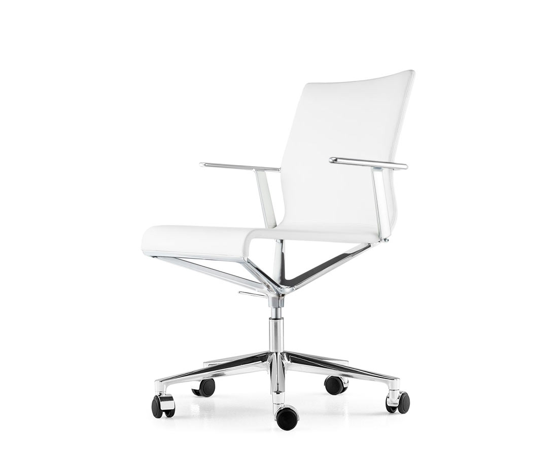 ICF Stick ETK Chair Chaise de bureau noir blanc avec roulettes H37 ICF Stick ETK Chair Chaise de bureau noir blanc avec roulettes H37