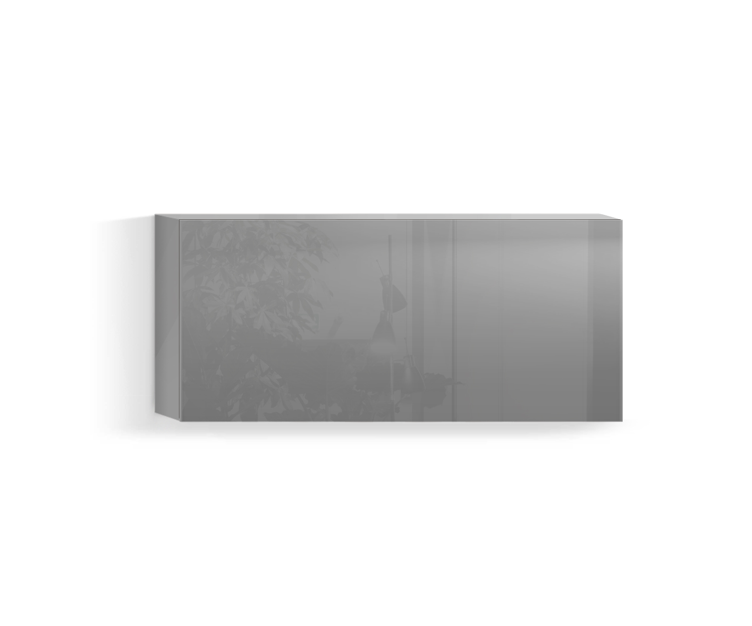 Armoire suspendue design salon Horizontal H42 L90 en bas gris clair430 Armoire suspendue design salon Horizontal H42 L90 en bas gris clair430