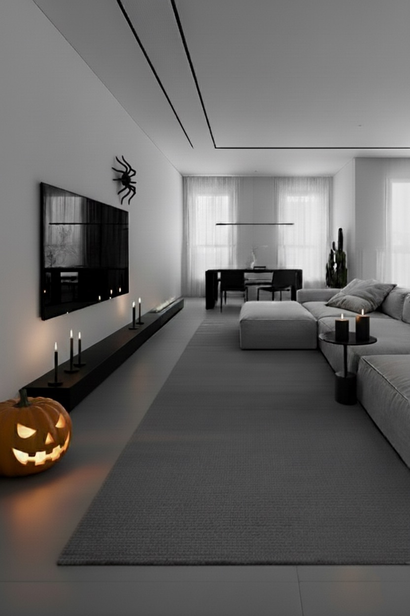decoratie-pompoenen-halloween-moderne-woonkamer