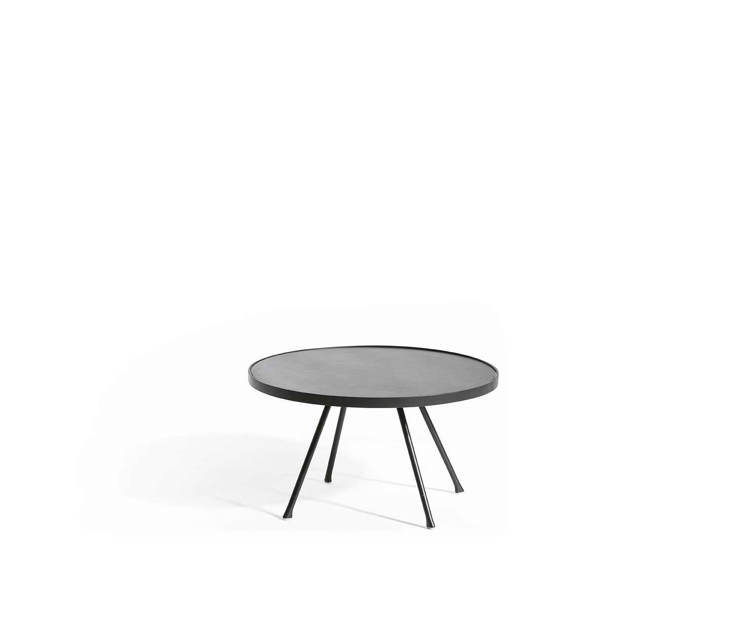 Oasiq Attol aluminium bijzettafel antraciet 60x35cm