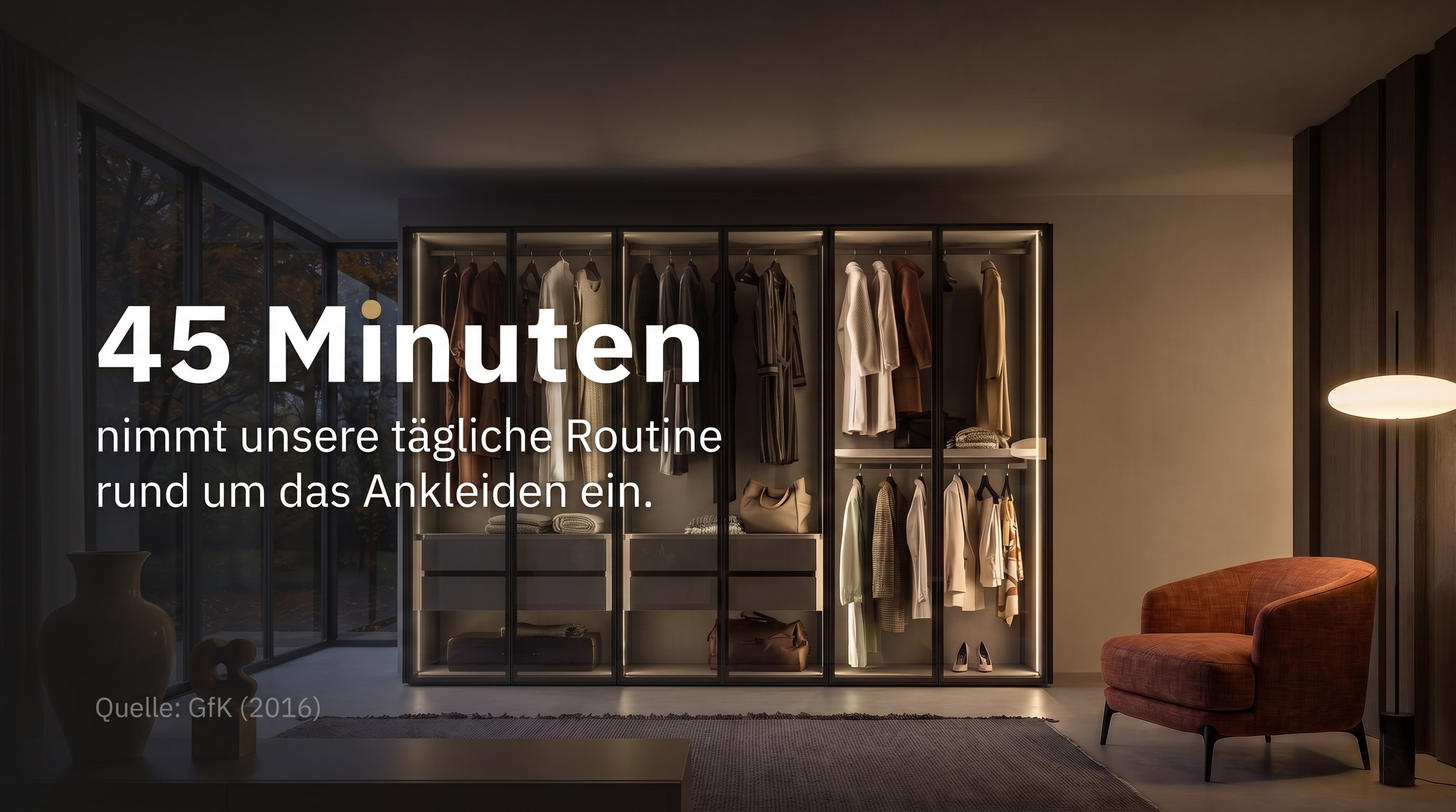 45 minutes – c'est le temps que prend notre routine quotidienne d'habillage.