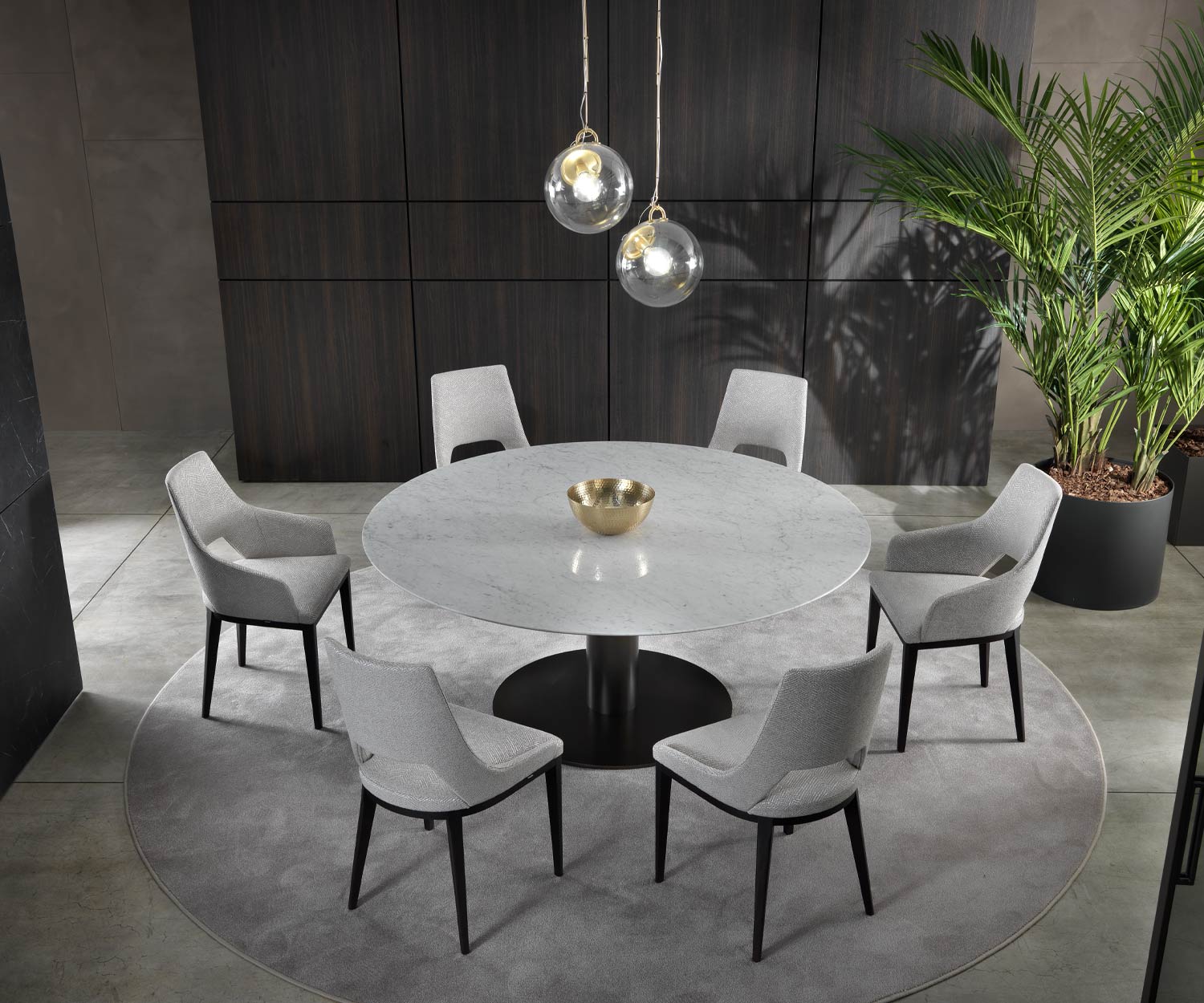 Exclusieve Marelli Design eettafel Break tafelblad Carrara
