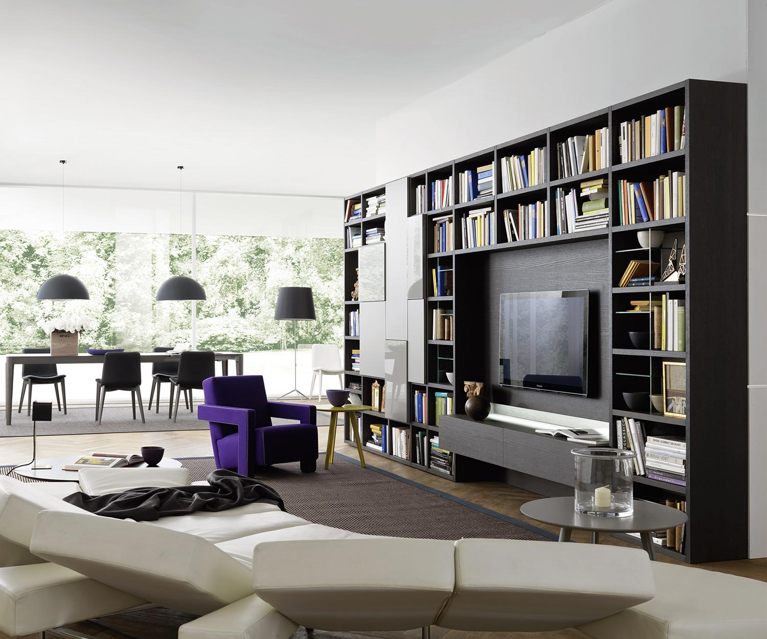 Hoogwaardige design woonkamer boekenkast C54
