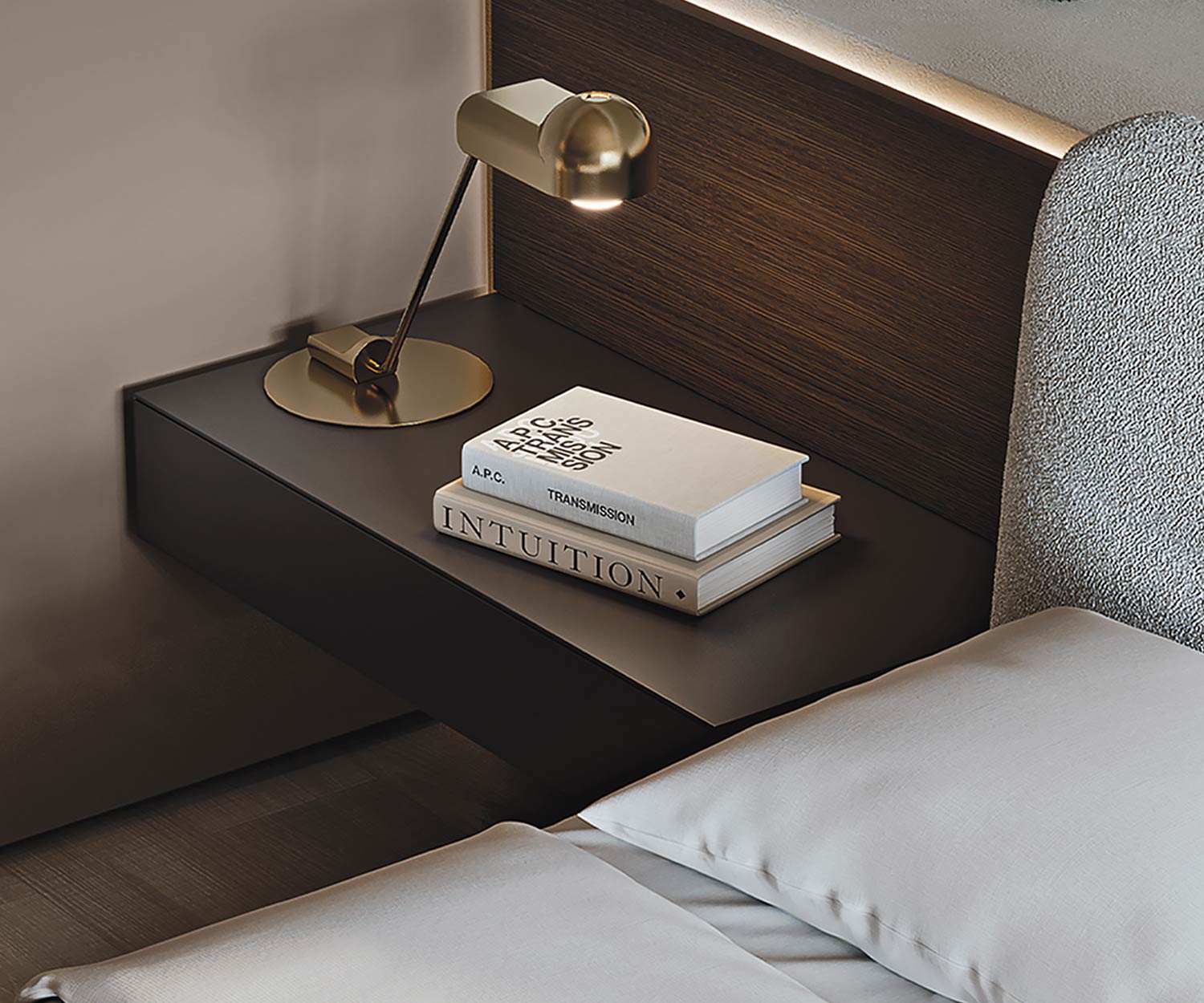 Livitalia Table de nuit Ecletto 1 tiroir
