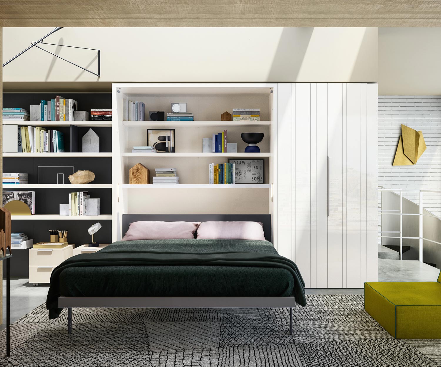 Hoge kwaliteit Clei Penelope 2 Board Design kledingkastbed Hoge kwaliteit Clei Penelope 2 Board Design kledingkastbed