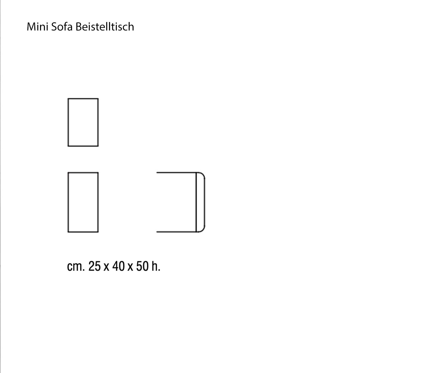 Marelli Mini sofa bijzettafel schets afmetingen maten maten Marelli Mini sofa bijzettafel schets afmetingen maten maten