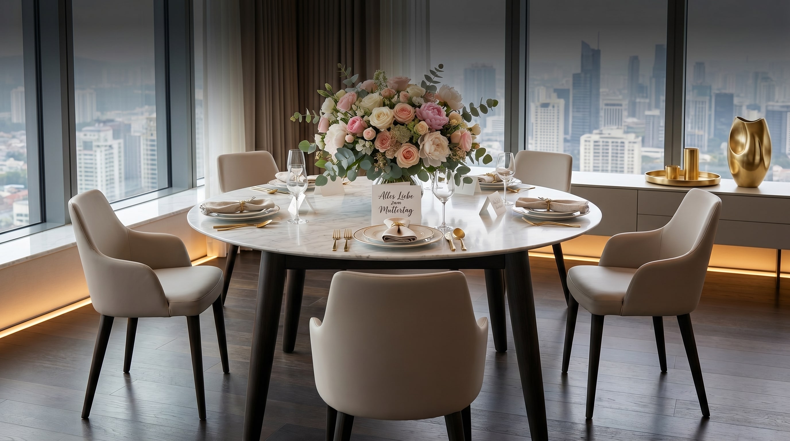 Muttertag Tisch mit Blumen dekorieren: Der Design-Trick Muttertag Tisch mit Blumen dekorieren: Der Design-Trick