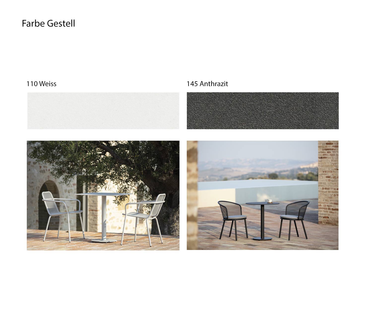 Branta Table de bar Couleurs blanc anthracite gris foncé Branta Table de bar Couleurs blanc anthracite gris foncé