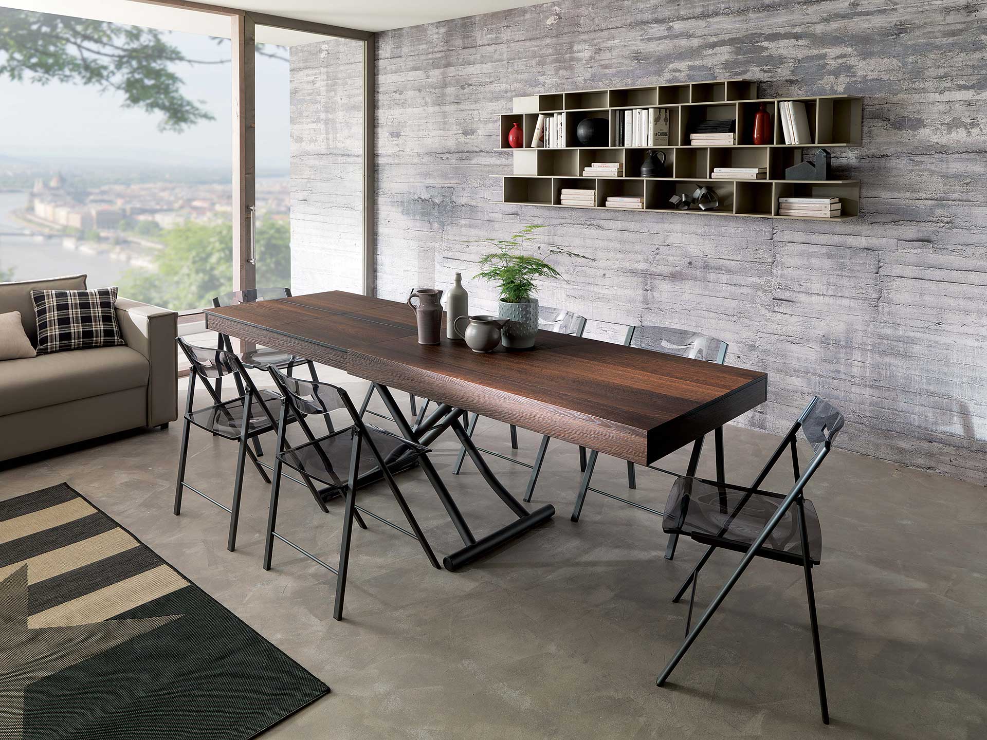 Table de salon extensible