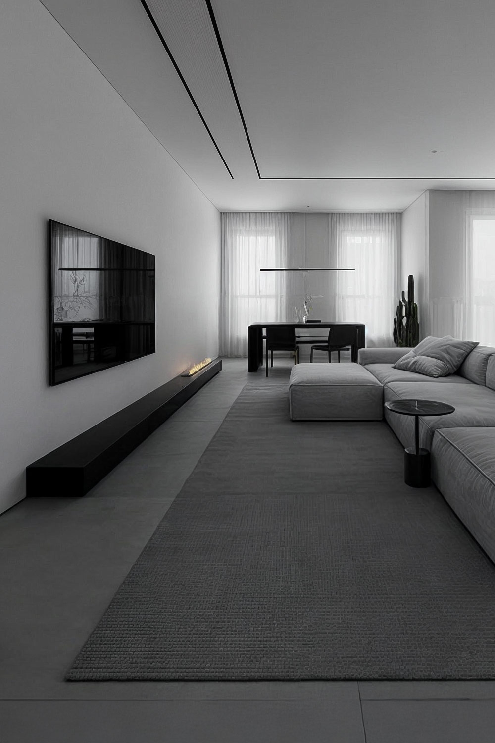 salon-avec-coin-repas-principalement-gris-avec-des-accents-noirs