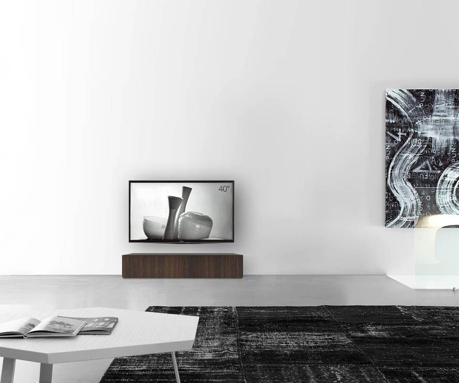 Livitalia Houten design lowboard configurator basis 120 cm 24 cm 56 cm bruin eiken Livitalia Houten design lowboard configurator basis 120 cm 24 cm 56 cm bruin eiken